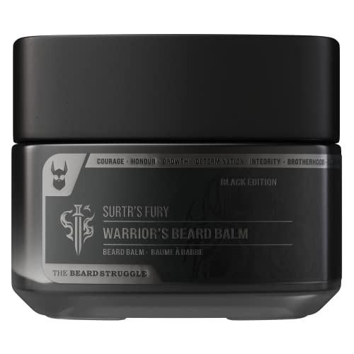 Surtr's Fury Beard Balm - Platinum Collection, Non-Greasy Low-Hold, Cologne-Grade Fragrance, 50g
