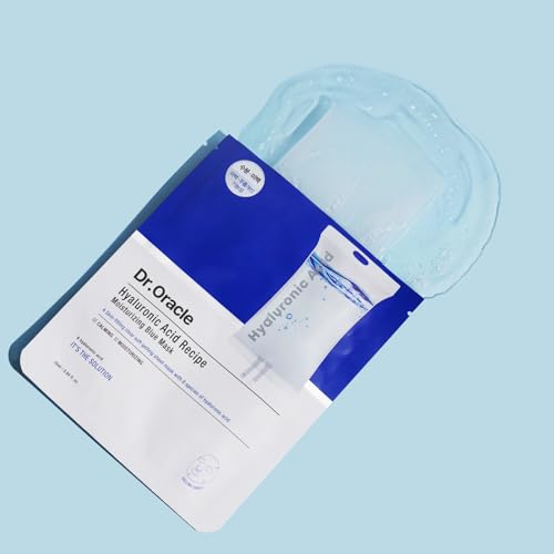 Hyaluronic Acid Blue Hydrating Sheet Mask 10 Pack - Moisturizing K-Beauty Facial Mask