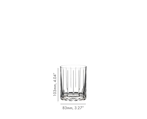 Riedel Double Rocks Glass Set of 4 - Drink Specific Crystal Cocktail Glassware