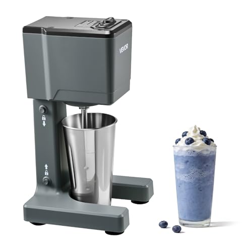 150W Milkshake Maker with Dual Speeds & Stainless Steel Cup - Home & Kitchen
