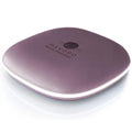 LED Compact Travel Makeup Mirror - 1x/10x Magnification, Dimmable, USB-C Violet Mist