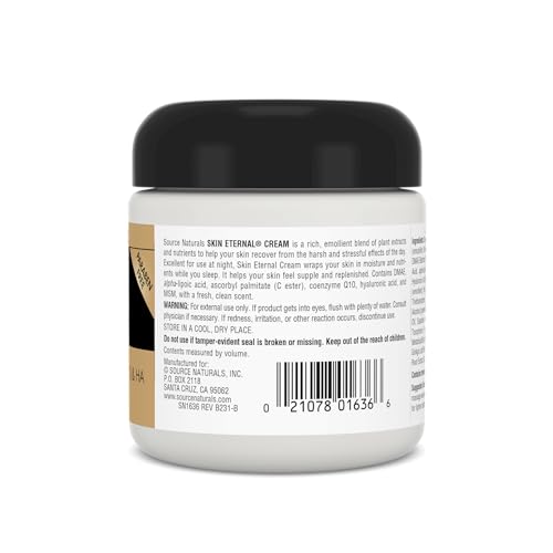 Source Naturals Skin Eternal Cream Paraben Free 4 oz – Anti-Aging Moisturizer
