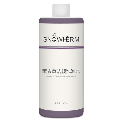 ELitzia Oxygen Bubble Machine Special 400ml/13.5Fl.oz Lavender Solution for Deep Facial Cleaning Moisturizing and Oil Control Water Element Essence Bubble Liquid ETD064(Lavender)