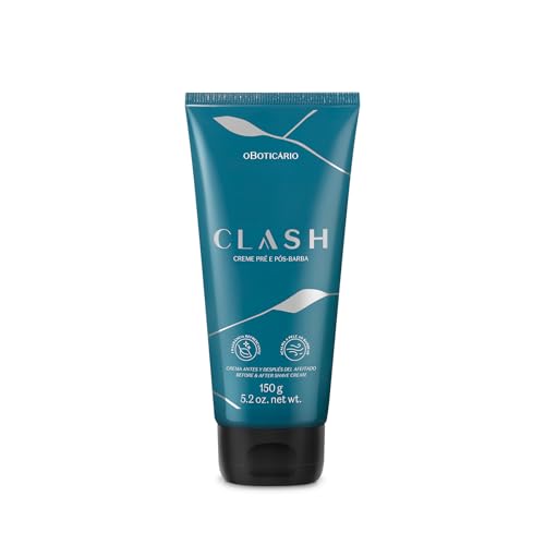 O Botic?rio Clash Pre & Post-Shave Cream, Elevated Dual Purpose Care for Smooth, Fresh Fragranced Skin, 5.29 Ounce (150g)