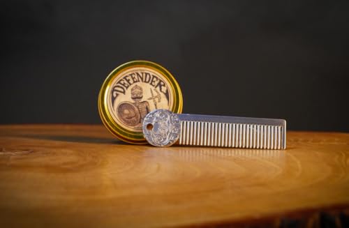Mustache Grooming Set with Balm & Comb - 0.5oz Pack of 2 for Men Beard & Hair Styling