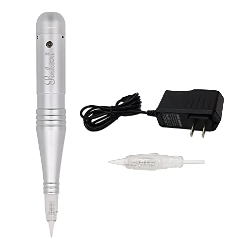 Permanent Makeup Machine Microblading Pen for Eyebrow Lip & Eyeliner - Silver - Machine