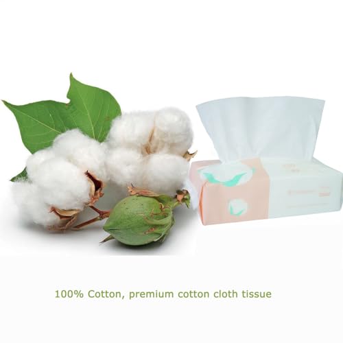 Ultra Soft Dry Baby Wipes Unscented Multi-Purpose Pure Cotton Tissue For Sensitive Skin (2 PACK-200 Count)