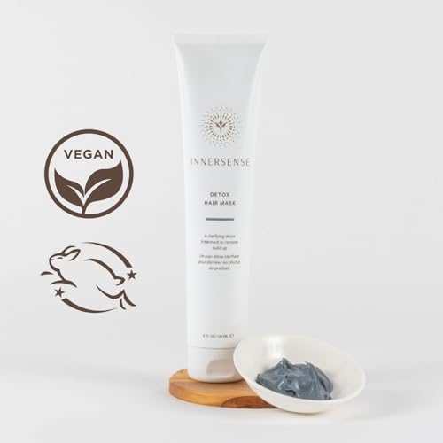 Organic Detox Hair Mask - Charcoal & White Vinegar, 6oz - INNERSENSE