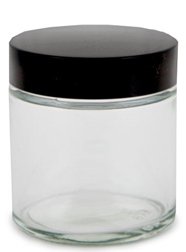 Glass Storage Jars with Lids and Inner Liners - 4 oz, 12 Pack