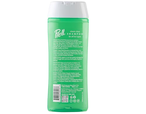 Prell Classic Clean Clarifying Shampoo 13.5 oz Pack of 12 for All Hair Types
