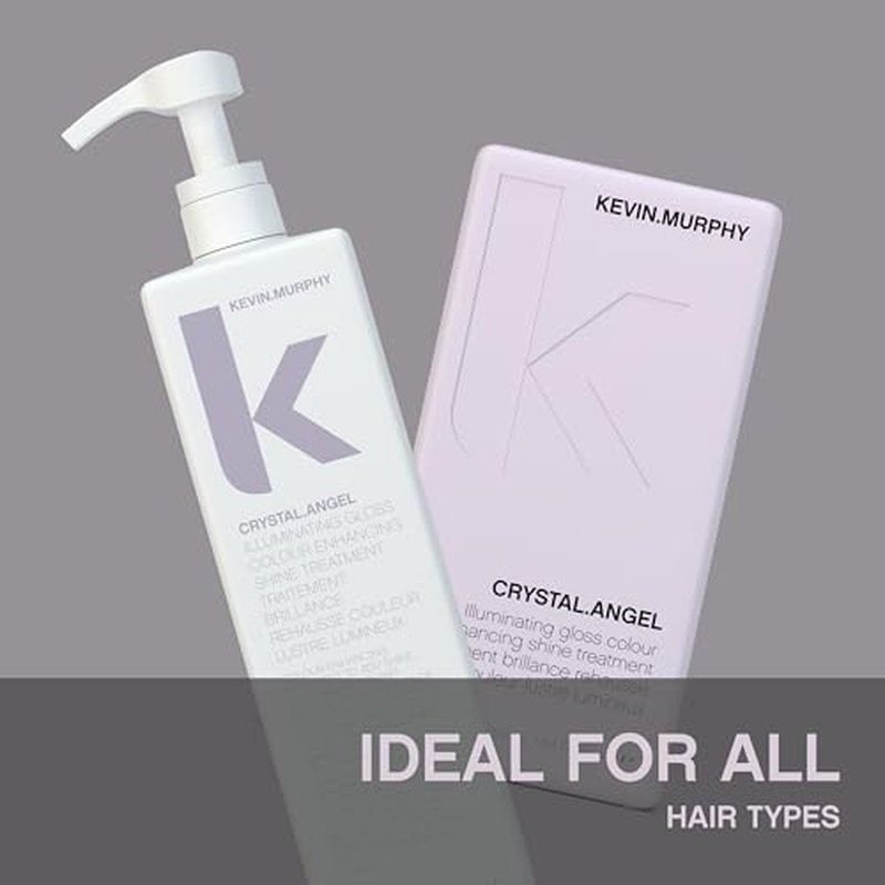 KEVIN.MURPHY CRYSTAL.ANGEL - Colour Shine Hair Treatment - For Colour Gloss - For Coloured or Natural Hair - For Blonde & White Tones - Repair & Shine - 250 mL / 8.4 fl oz