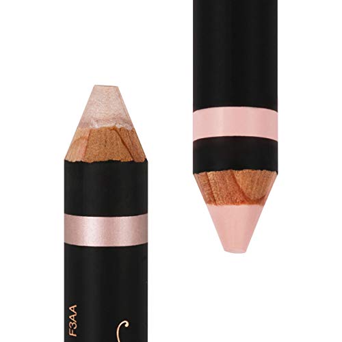 Eyebrow Highlighting Duo Pencil with Matte & Shimmer Finish - Camille/Sand