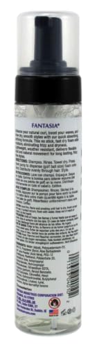 Fantasia Frizz Buster Styling Foam - 8.5 fl oz, Pack of 2, Anti-Frizz Hair Mousse