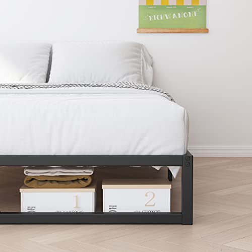 Richwanone Queen Bed Frame 8 Inch Heavy Duty Metal Platform Bed Black - Variation of THIS listing