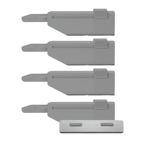 SUPPLY 4-Pack Japanese Platinum Single Edge Razor Blades for Men – Includes 32 Blades, Fits SE Razor, 10-12 Shaves Each