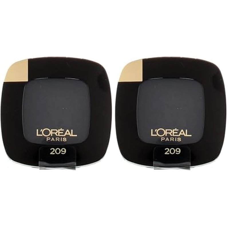 L'Oreal Paris Colour Riche Monos Eyeshadow, Noir Cest Noir, 0.12 oz. (Pack of 2)