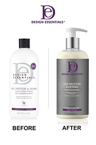 Deep Cleansing Shampoo with Oat Protein & Henna - 32 Fl Oz (Pack of 1)