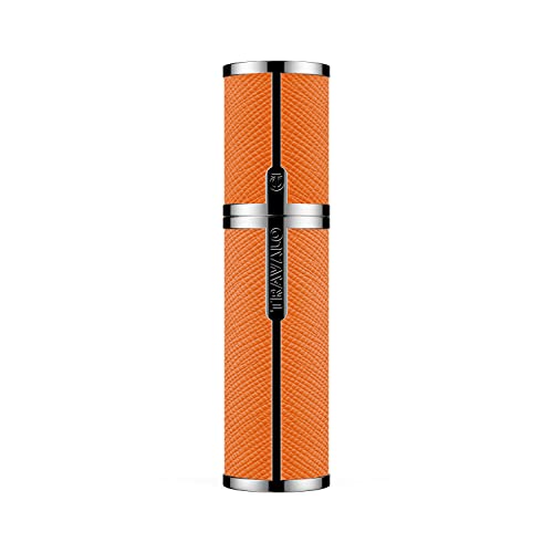 Travalo Milano Perfume Atomizer - Leak-Proof TSA Approved Reusable Mini Spray - Orange Variation