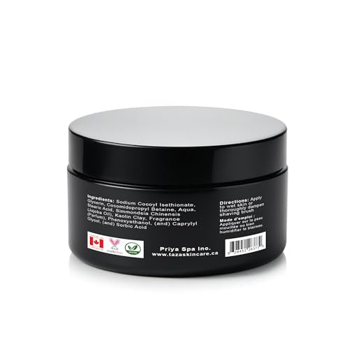 Premium Taza Natural Ocean Shaving Cream (8 oz), Contains Jojoba Oil, Glycerin