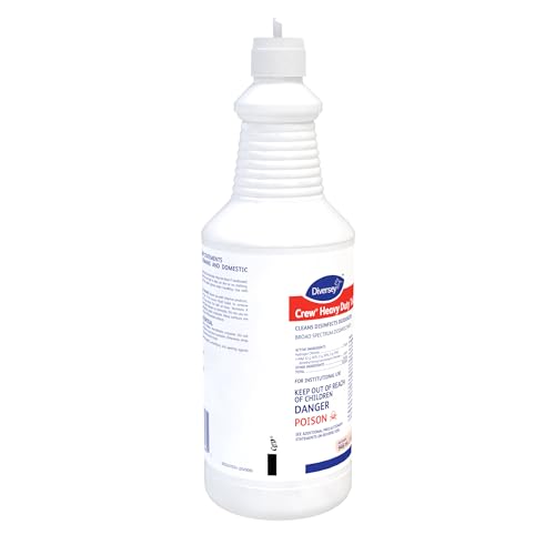 CREW Heavy Duty Toilet Bowl Cleaner Disinfectant 32oz Pack of 12 - Mint Scent
