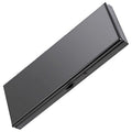 7 Day Pretty Mini Metal Pill Organizer Metal Manufacturing Inside The Makeup Mirror Sleek Look Easy to Carry Fashionable Texture Plating Gun Black More Exquisite (Gun Black)