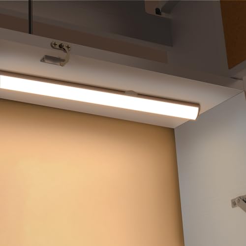 ARTETHYS White Wall-Mounted Folding Desk with LED Light and Storage