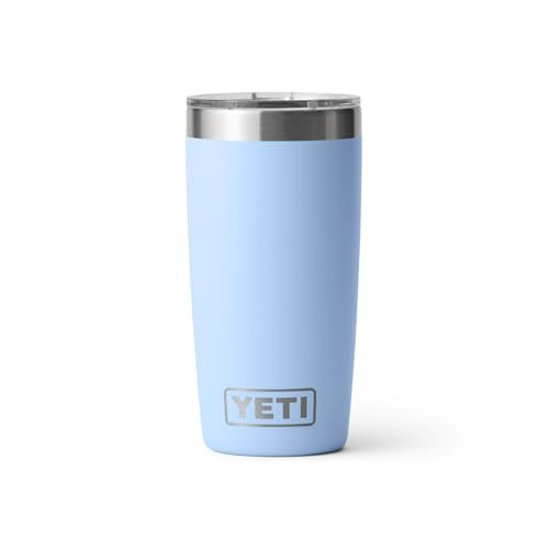 YETI Rambler 10 oz Tumbler - Stainless Steel, Vacuum Insulated, MagSlider Lid - Big Sky Blue