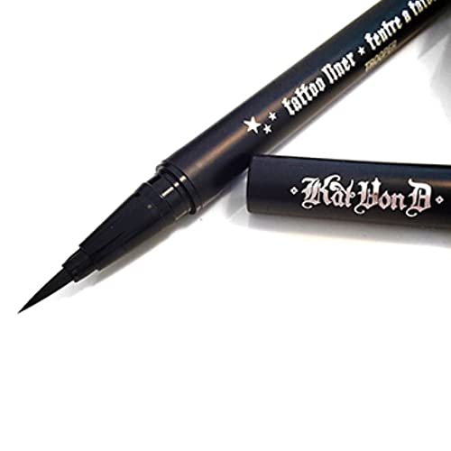 Kat Von D Tattoo Liner Waterproof Liquid Eyeliner in Trooper Black - Full Size
