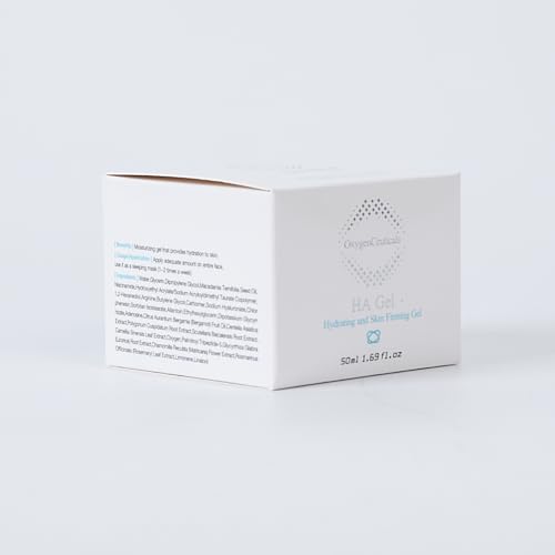 OxygenCeuticals HA Gel ? Intensive Hydrating Gel Cream with Hyaluronic Acid, Adenosine & Centella Extract, Moisture Balance & Skin Elasticity Support. 1.69 (50ml)