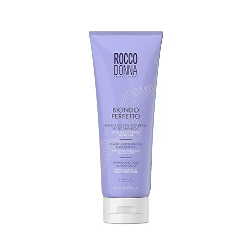 Purple Toning Shampoo for Blonde Silver Platinum Hair 8oz - Neutralizes Brassy Yellow Tones