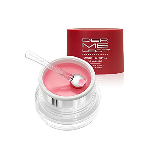 Dermelect Lip Mask Melt 1 Count - Hydrating Anti-Aging Lip Treatment with Castor & Jojoba Oil