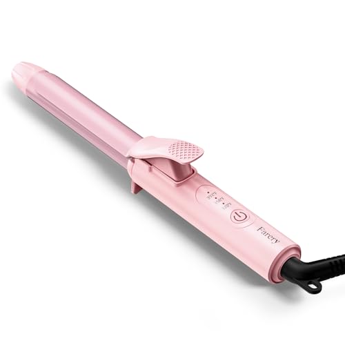 Mini Travel Curling Iron 3/4 Inch Dual Voltage Ceramic Hair Curler with Adjustable Temp