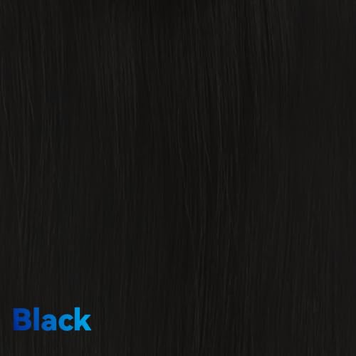 U Extension Seamless Clip-In Human Hair Extensions 16 Inch Natural Black 2 Pcs