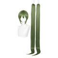 Osseoca Dark Green Long Double Ponytail Wig for Cosplay & Daily Wear