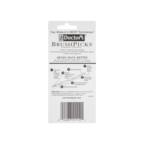 The Doctor’s BrushPicks Interdental Toothpicks, Soft Rubber Dental Picks 120 Count