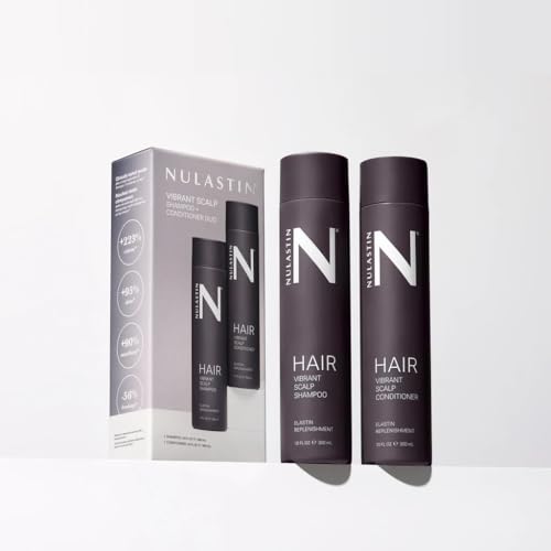 NULASTIN Vibrant Scalp Hair Shampoo & Conditioner Set - Strengthening, Color-Safe, 10 oz Each