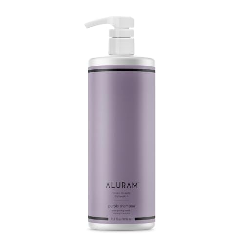 ALURAM Coconut Water Purple Shampoo 33.8 Fl Oz - Brightness & Brass Banishing for All Hair Types