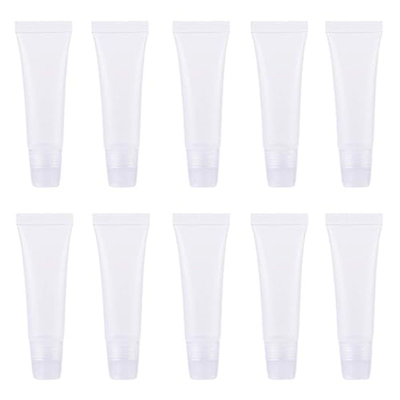 8ml Mini Clear Empty Lip Gloss Balm Container Soft Tubes Makeup Box (20 Pcs)