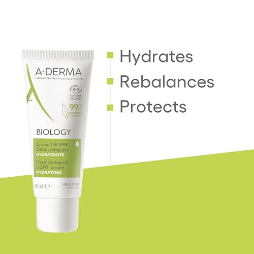 A-Derma Light Moisturizing Cream 40ml - Hydrating, Strengthening & Anti-Pollution Skin Care