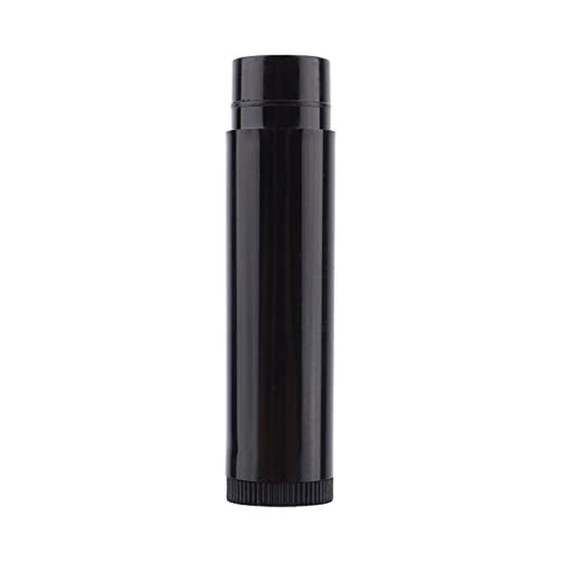 100 PCS Lip Balm Containers, 5ml Chapstick Tubes Empty, Lip Gloss Black, Lip Balm Tubes with Cap for Girls, 62mm* 14mm