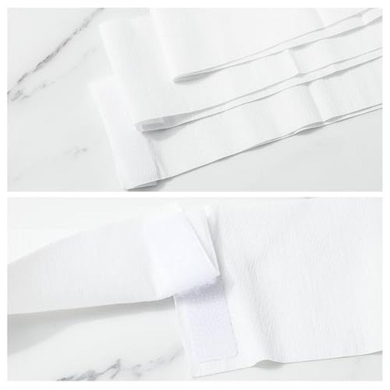 250Pcs Disposable Spa Facial Headbands with Convenient Closure White Stretch Makeup Soft Skin Care Hairband for Women Salons