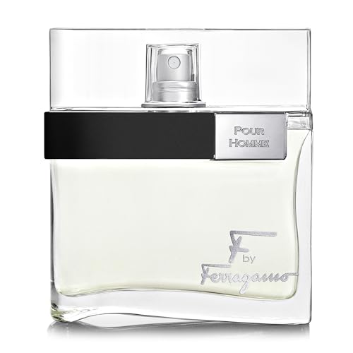 F by Ferragamo Eau de Toilette for Men 3.4 Fl Oz - Sophisticated Amber Woody Cologne