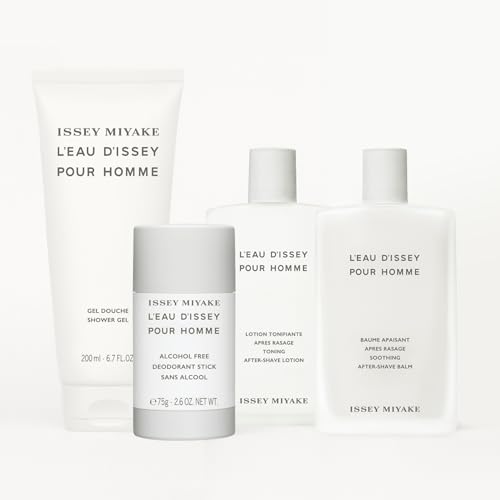 Issey Miyake L'Eau d'Issey Pour Homme Soothing After-Shave Balm for Men - Fresh, Lightly Scented Balm - Softens & Refreshes Skin - With Notes of Yuzu, Nutmeg & Sandalwood - 3.3 oz