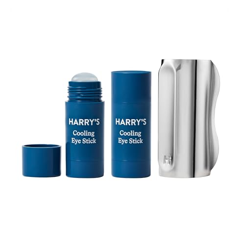 Men's Cooling Eye Kit with Gua Sha Tool & Cooling Eye Sticks - Depuff & Brighten
