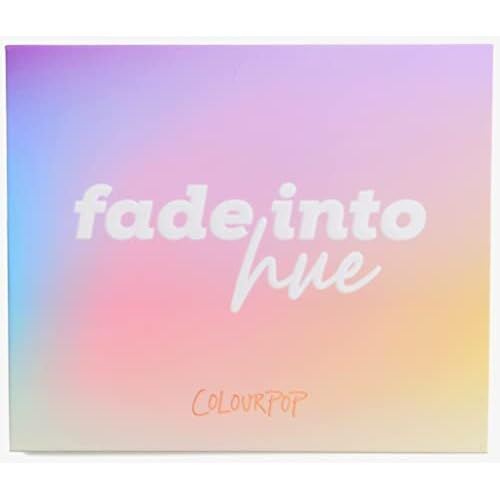 ColourPop FADE INTO HUE Eyeshadow Palette Matte Metallic Semi-Sparkle Glitter Rainbow Super-Pigmented Color