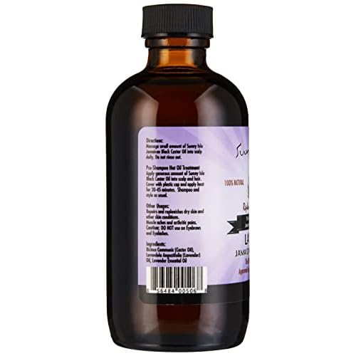 Sunny Isle Lavender Jamaican Black Castor Oil, 4 Ounce
