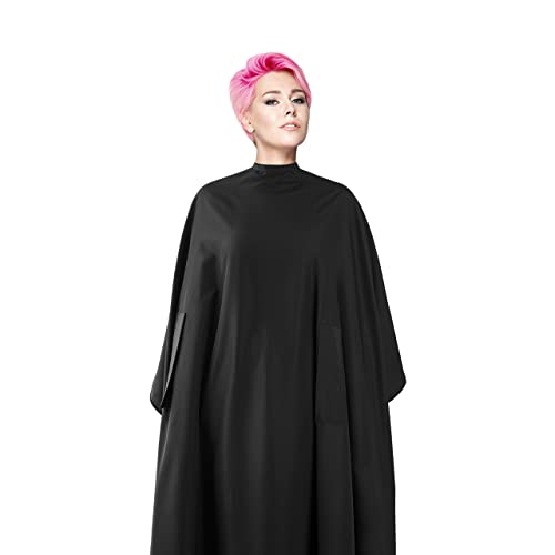 All Purpose Cricket Hand Talker Salon Capes with Hand Openings – Black