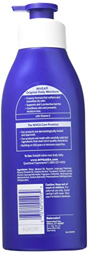 Nivea Body Lotion Original Daily Moisture 17oz Pack of 2 for Normal to Dry Skin