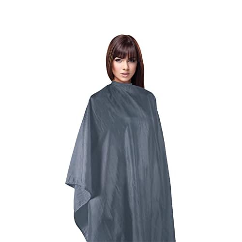 Cricket Forte Haircutting Capes for Professional Salon Barbershop Cape for Clients, Adjustable Snap Neck Closure, Slate