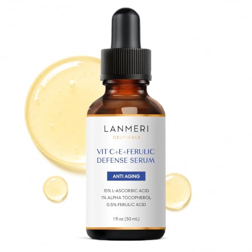 Vitamin C E Ferulic Serum 1 Fl oz - High-Stability Antioxidant & Hydrating